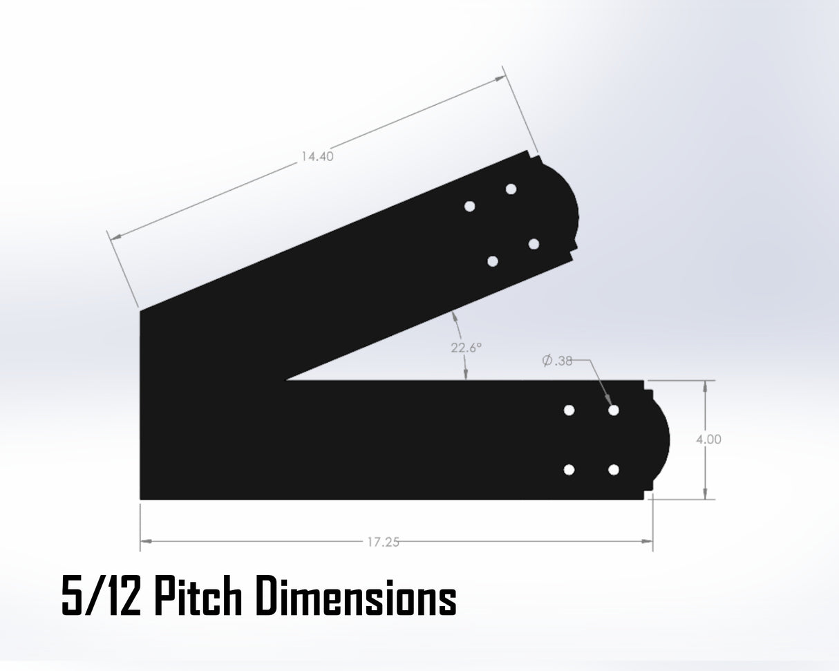 Web Truss Bracket Set - Crowned Style - For 6 Inch Lumber - Wood Post Brackets - construction materials - building supposrts - beam supports - post support - timber frame brackets - wood frame buildings - post frame buildings - barndominium brackets - exposed beam brackets