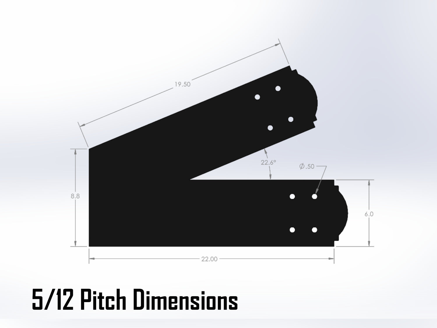 King Truss Bracket Set - Crowned Style - For 8 Inch Lumber - Wood Post Brackets - construction materials - building supposrts - beam supports - post support - timber frame brackets - wood frame buildings - post frame buildings - barndominium brackets - exposed beam brackets