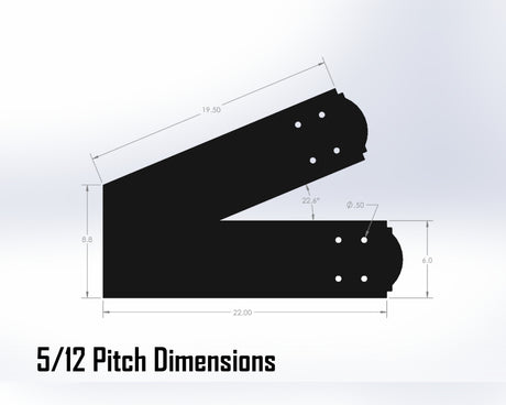 King Truss Bracket Set - Crowned Style - For 8 Inch Lumber - Wood Post Brackets - construction materials - building supposrts - beam supports - post support - timber frame brackets - wood frame buildings - post frame buildings - barndominium brackets - exposed beam brackets