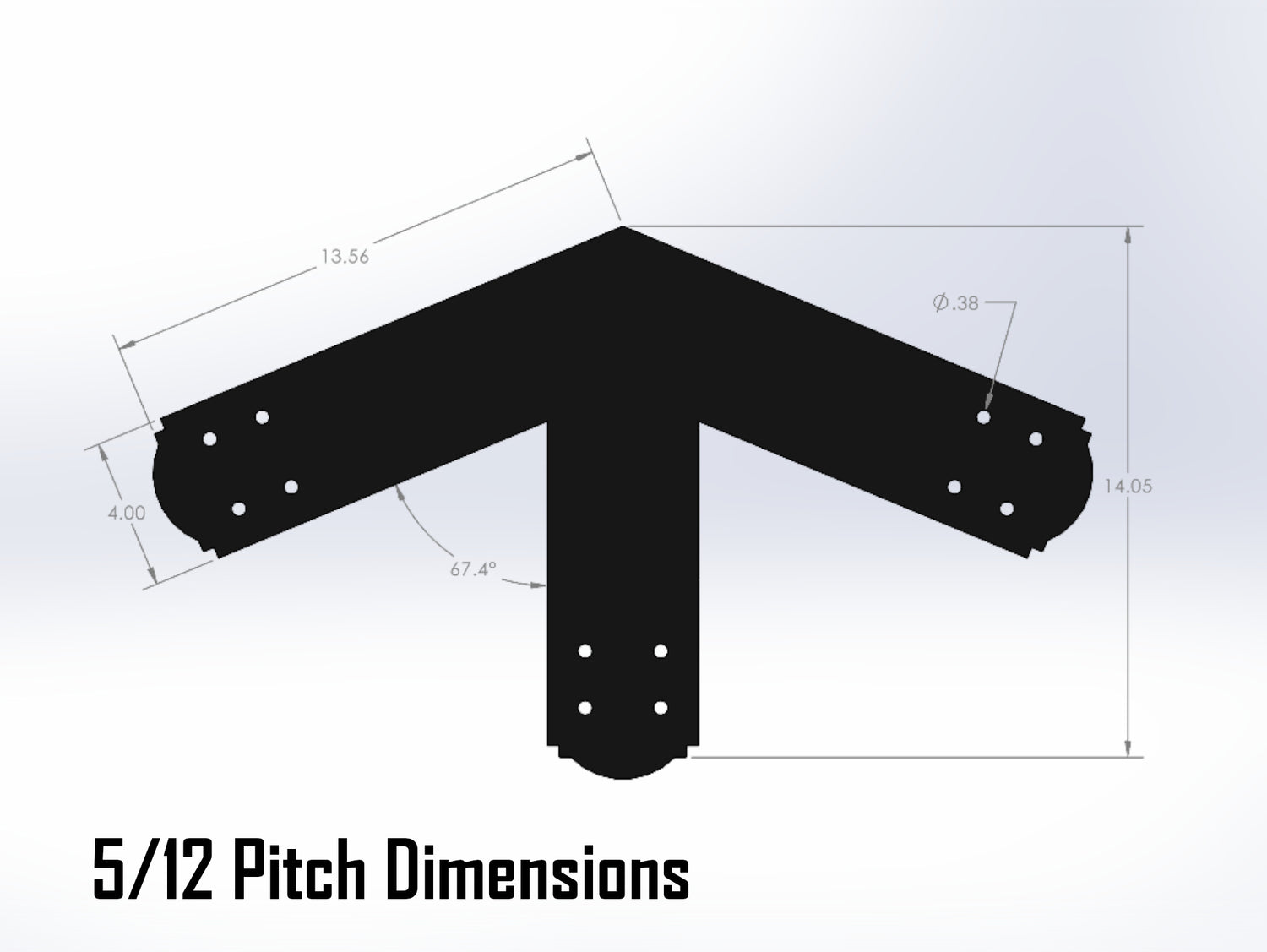 King Truss Bracket Set - Crowned Style - For 6 Inch Lumber - Wood Post Brackets - construction materials - building supposrts - beam supports - post support - timber frame brackets - wood frame buildings - post frame buildings - barndominium brackets - exposed beam brackets