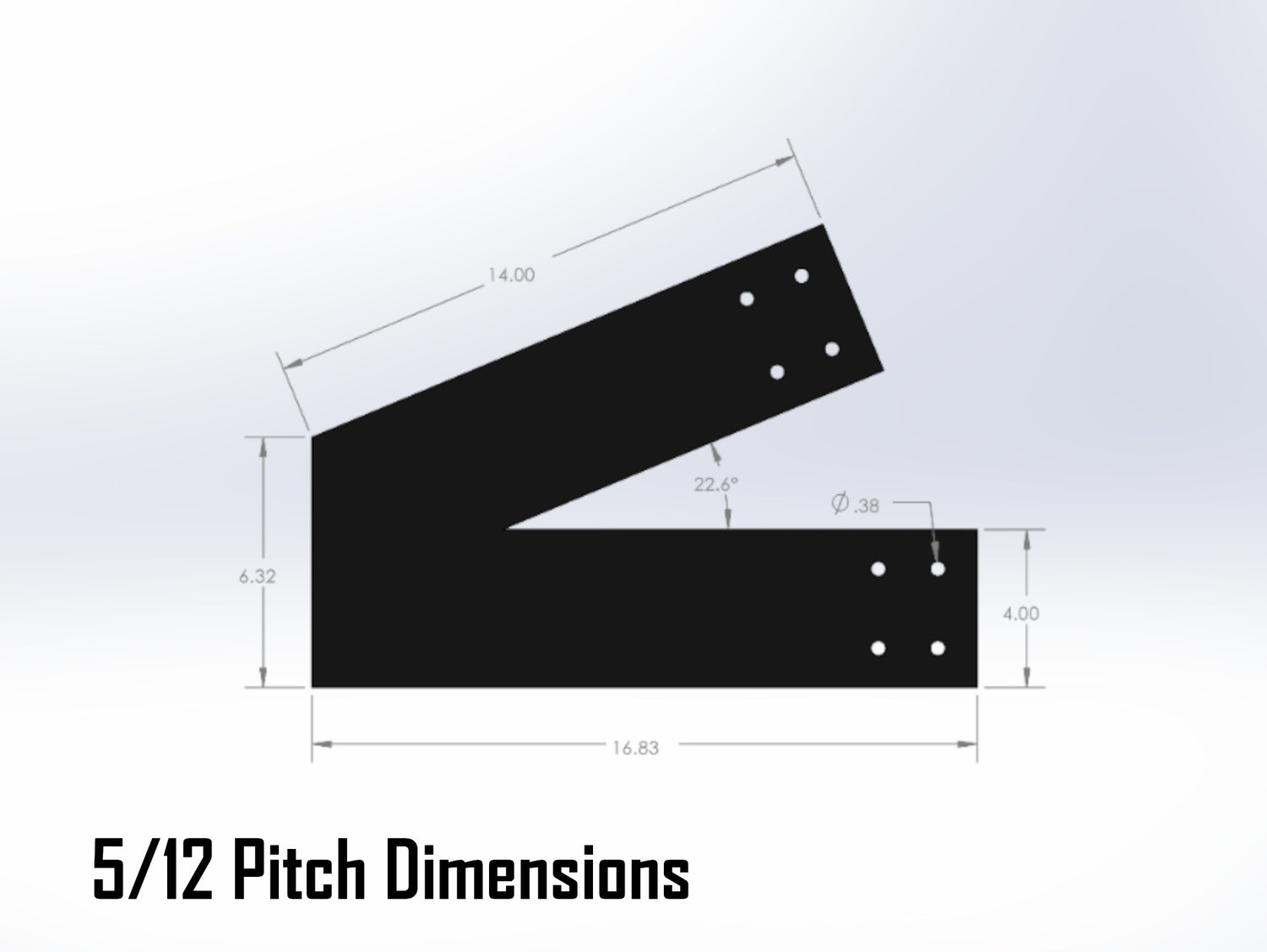 Web Truss Bracket Set - Industrial Style - For 6 Inch Lumber - Wood Post Brackets - construction materials - building supports - beam supports - post supports