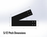 Web Truss Bracket Set - Industrial Style - For 6 Inch Lumber