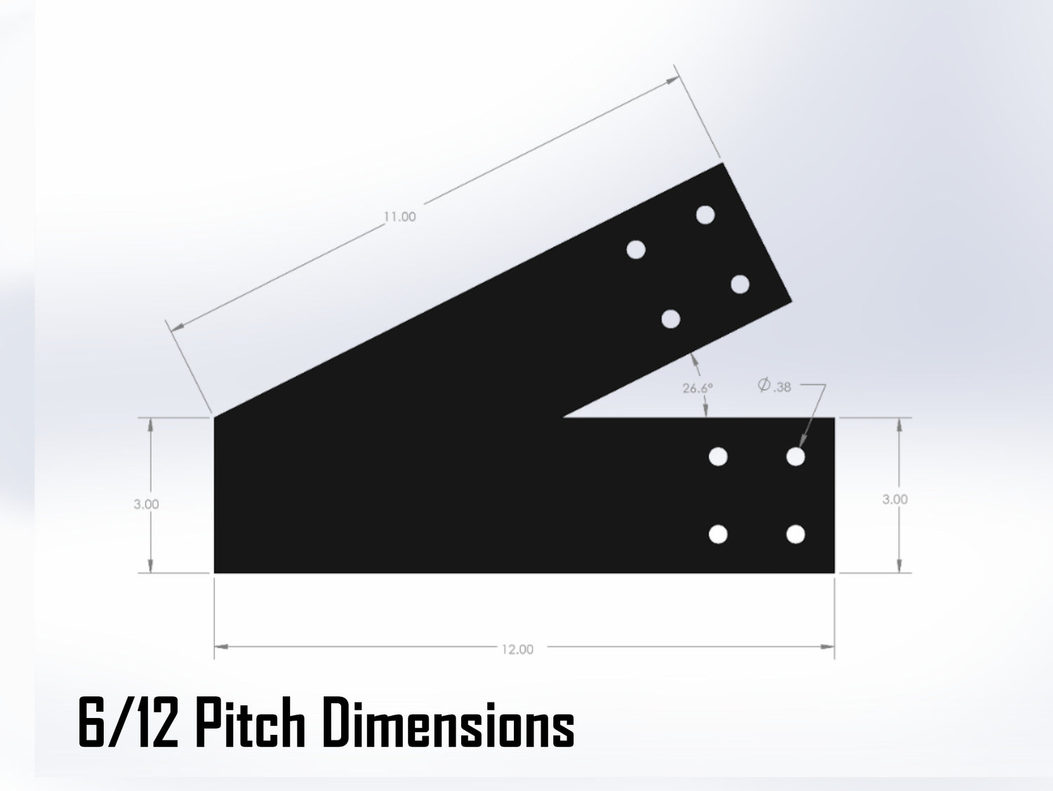 King Truss Bracket Set - Industrial Style - For 4 Inch Lumber - Wood Post Brackets - construction materials - building supports - beam supports - post supports