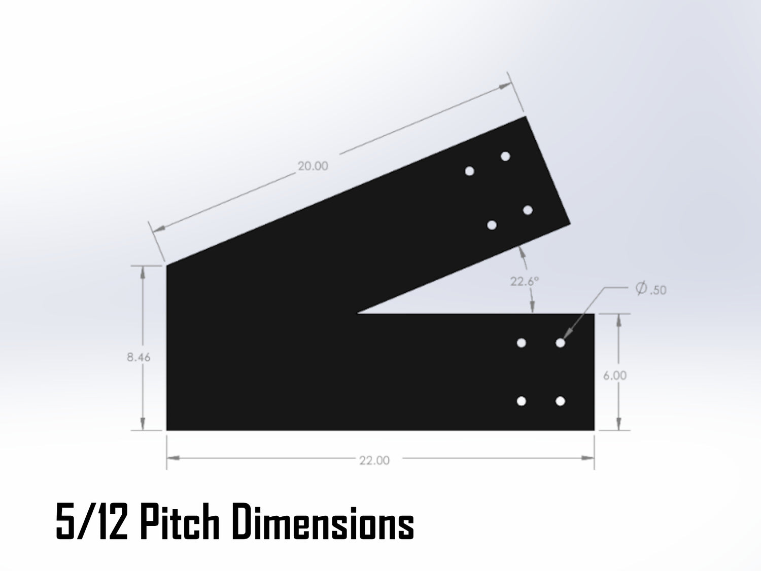 Web Truss Bracket Set - Industrial Style - For 8 Inch Lumber - Wood Post Brackets - construction materials - building supports - beam supports - post supports