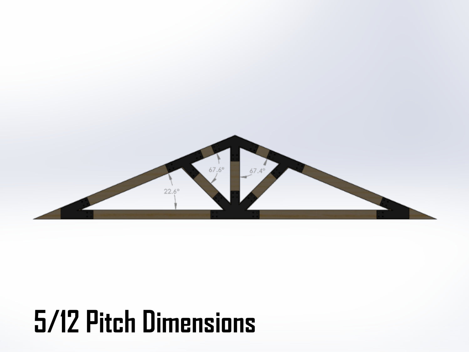 Web Truss Bracket Set - Industrial Style - For 4 Inch Lumber - Wood Post Brackets - construction materials - building supports - beam supports - post supports