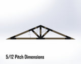 Web Truss Bracket Set - Industrial Style - For 4 Inch Lumber