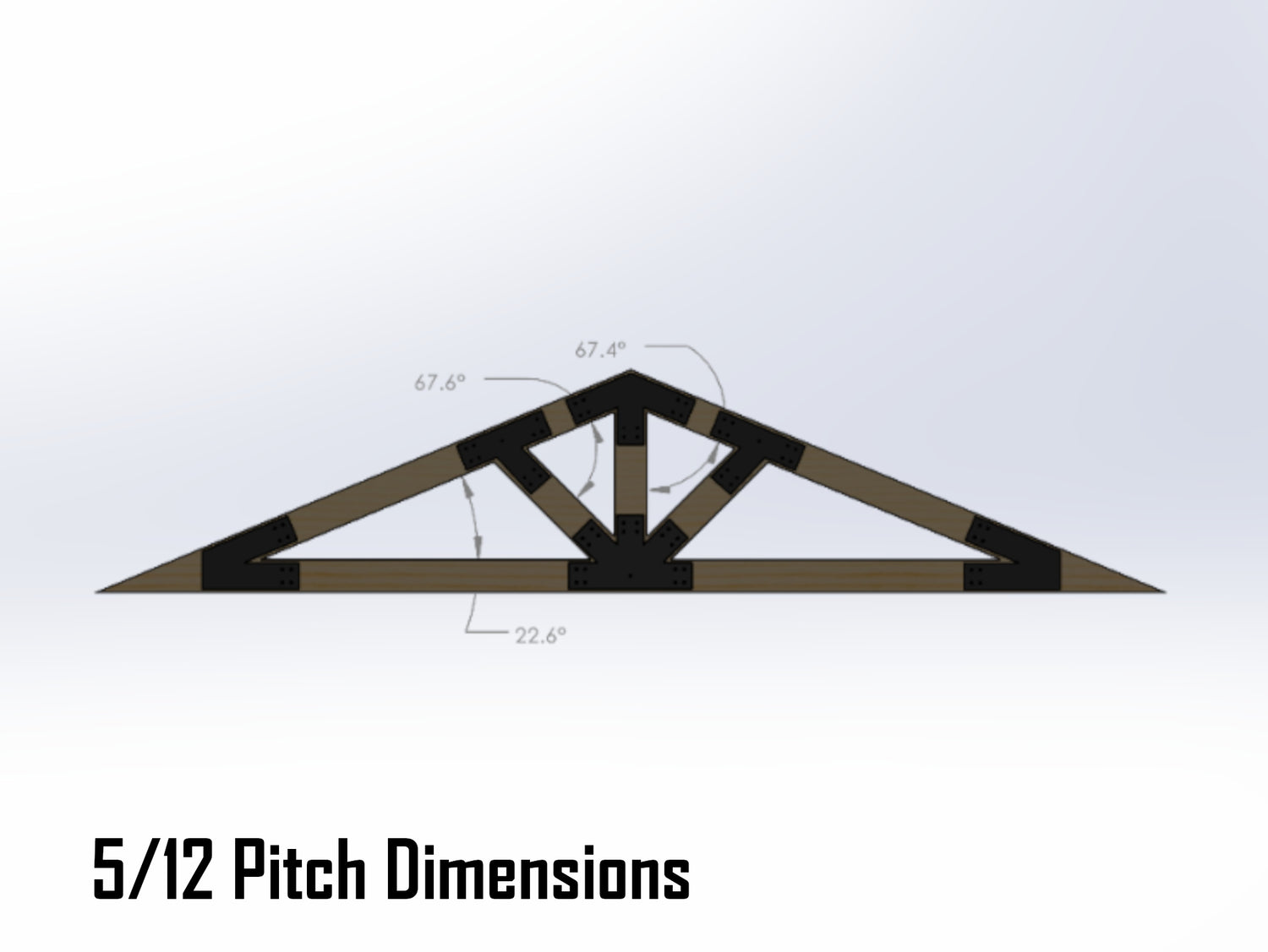 Web Truss Bracket Set - Industrial Style - For 8 Inch Lumber - Wood Post Brackets - construction materials - building supports - beam supports - post supports