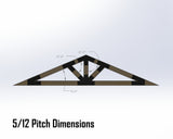 Web Truss Bracket Set - Industrial Style - For 8 Inch Lumber