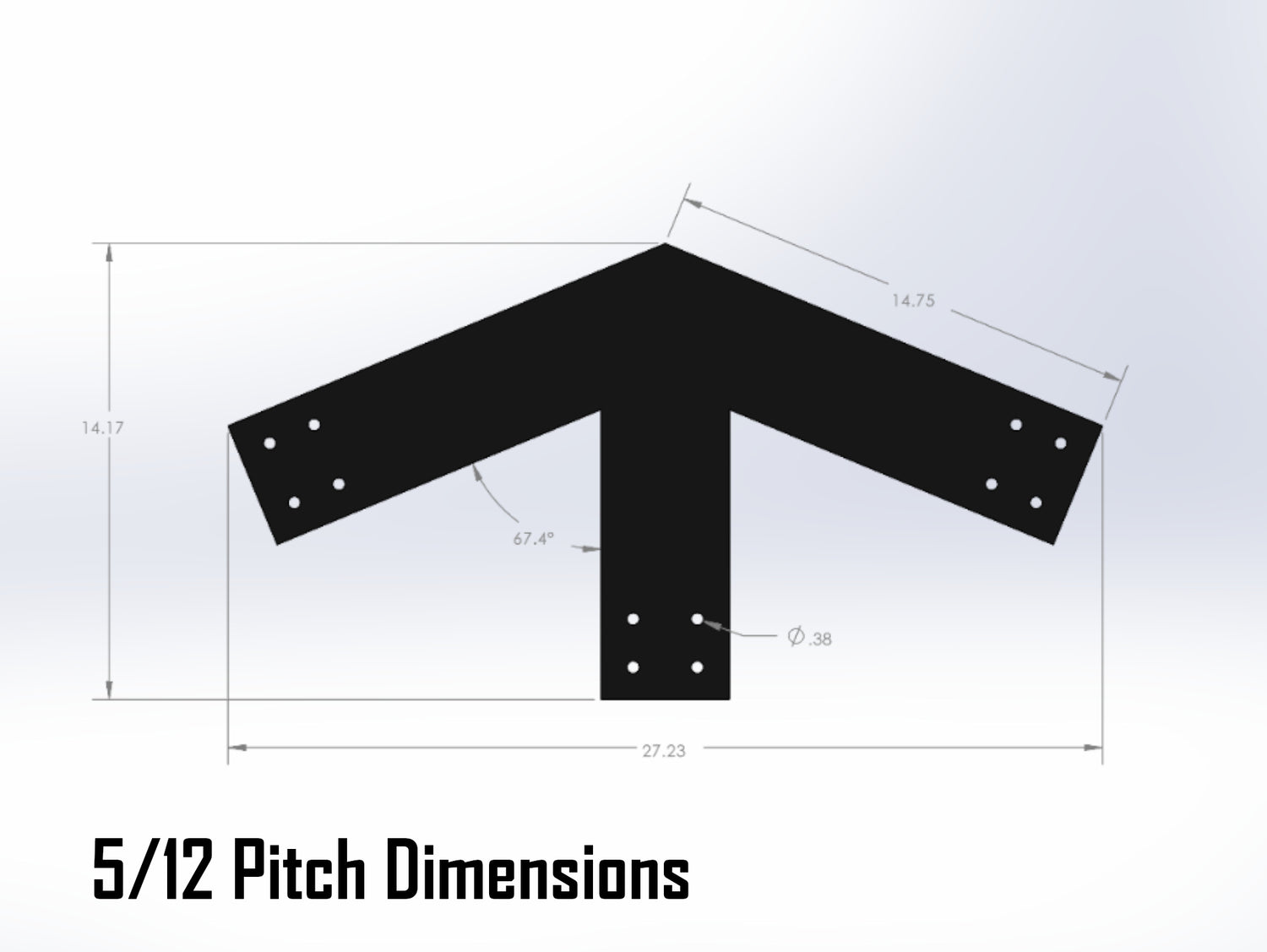 Web Truss Bracket Set - Industrial Style - For 6 Inch Lumber - Wood Post Brackets - construction materials - building supports - beam supports - post supports