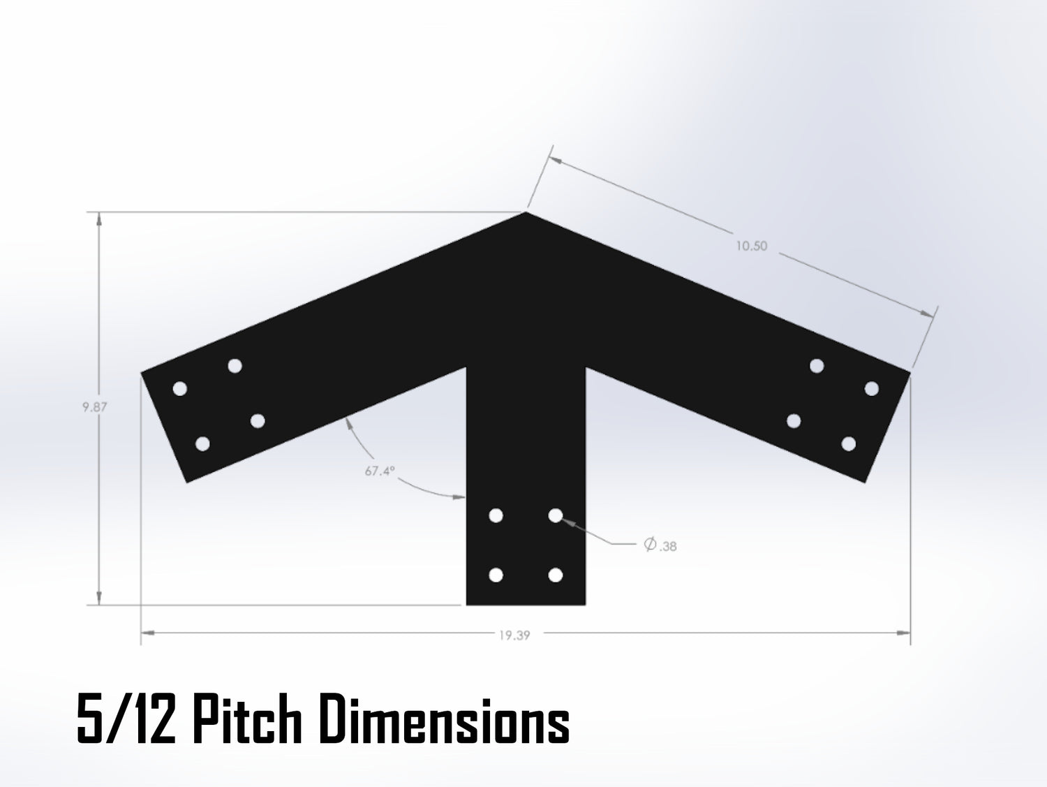 Web Truss Bracket Set - Industrial Style - For 4 Inch Lumber - Wood Post Brackets - construction materials - building supports - beam supports - post supports