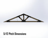 Web Truss Bracket Set - Industrial Style - For 6 Inch Lumber