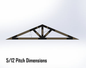 Web Truss Bracket Set - Industrial Style - For 6 Inch Lumber - Wood Post Brackets - construction materials - building supports - beam supports - post supports