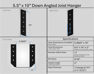 Joist Hangers - Down Angled