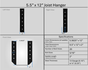 Joist Hangers - Face Mount