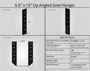 Joist Hangers - Up Angled