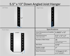 Joist Hangers - Down Angled