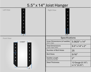 Joist Hangers - Face Mount