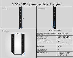 Joist Hangers - Up Angled