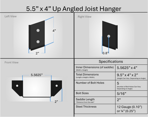 Joist Hangers - Up Angled