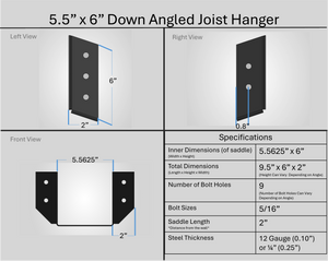 Joist Hangers - Down Angled
