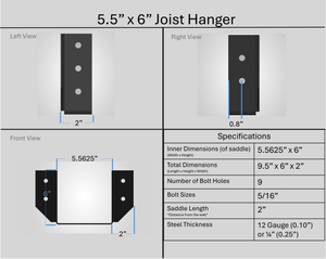 Joist Hangers - Face Mount