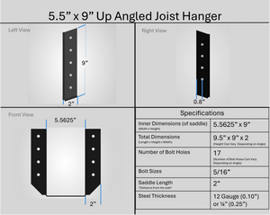 Joist Hangers - Up Angled