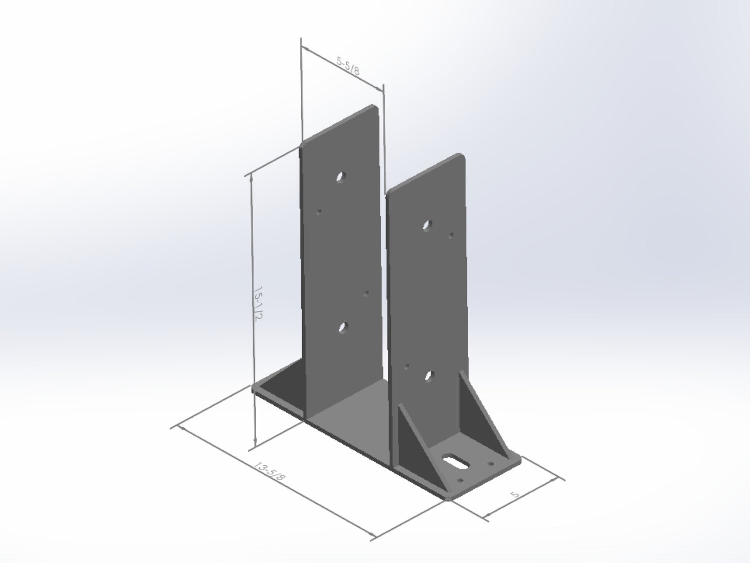 6X6 Post Footer Bracket - PF66 - Wood Post Brackets - construction materials - building supports - beam supports - post supports