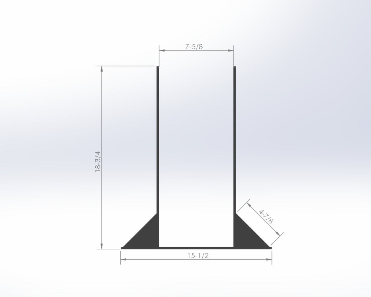 Laminated 8X8 Post Footer Bracket - PF5P88