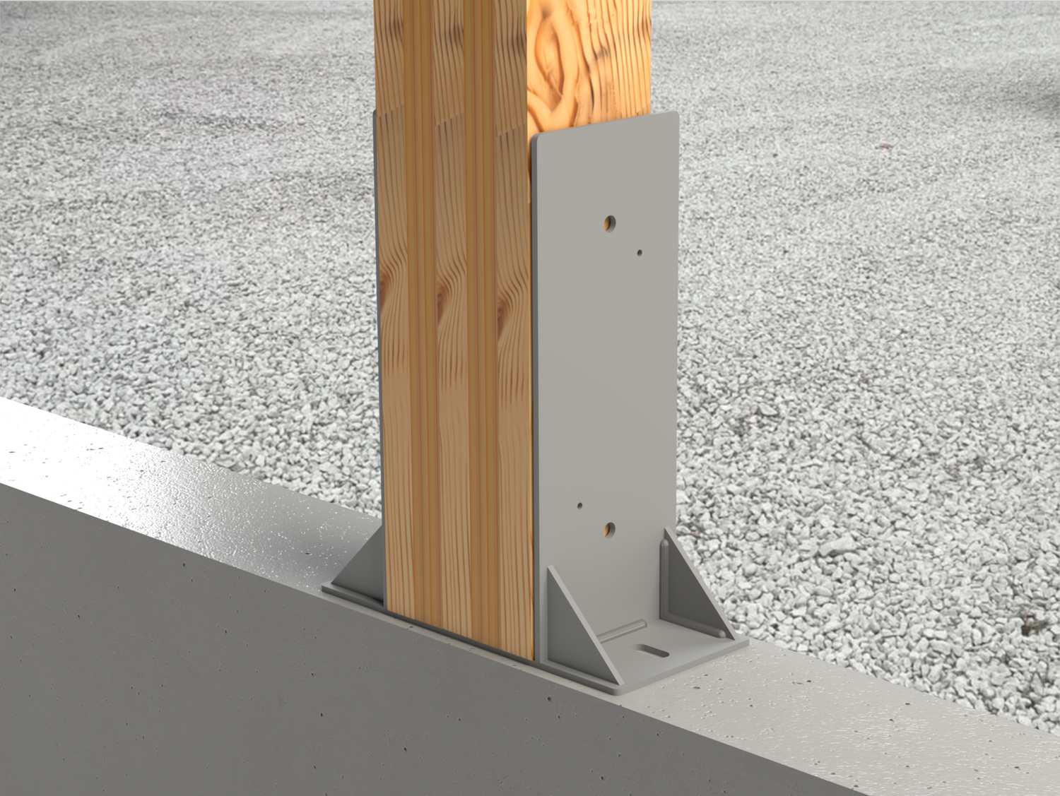 Laminated 8X8 Post Footer Bracket - PF5P88 - Wood Post Brackets - construction materials - building supposrts - beam supports - post support - timber frame brackets - wood frame buildings - post frame buildings - barndominium brackets - exposed beam brackets