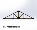 Howe Truss Bracket Set - Industrial Style - For 4 Inch Lumber