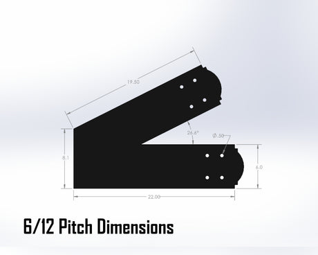 King Truss Bracket Set - Crowned Style - For 8 Inch Lumber - Wood Post Brackets - construction materials - building supposrts - beam supports - post support - timber frame brackets - wood frame buildings - post frame buildings - barndominium brackets - exposed beam brackets