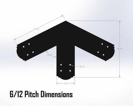 King Truss Bracket Set - Crowned Style - For 8 Inch Lumber - Wood Post Brackets - construction materials - building supposrts - beam supports - post support - timber frame brackets - wood frame buildings - post frame buildings - barndominium brackets - exposed beam brackets