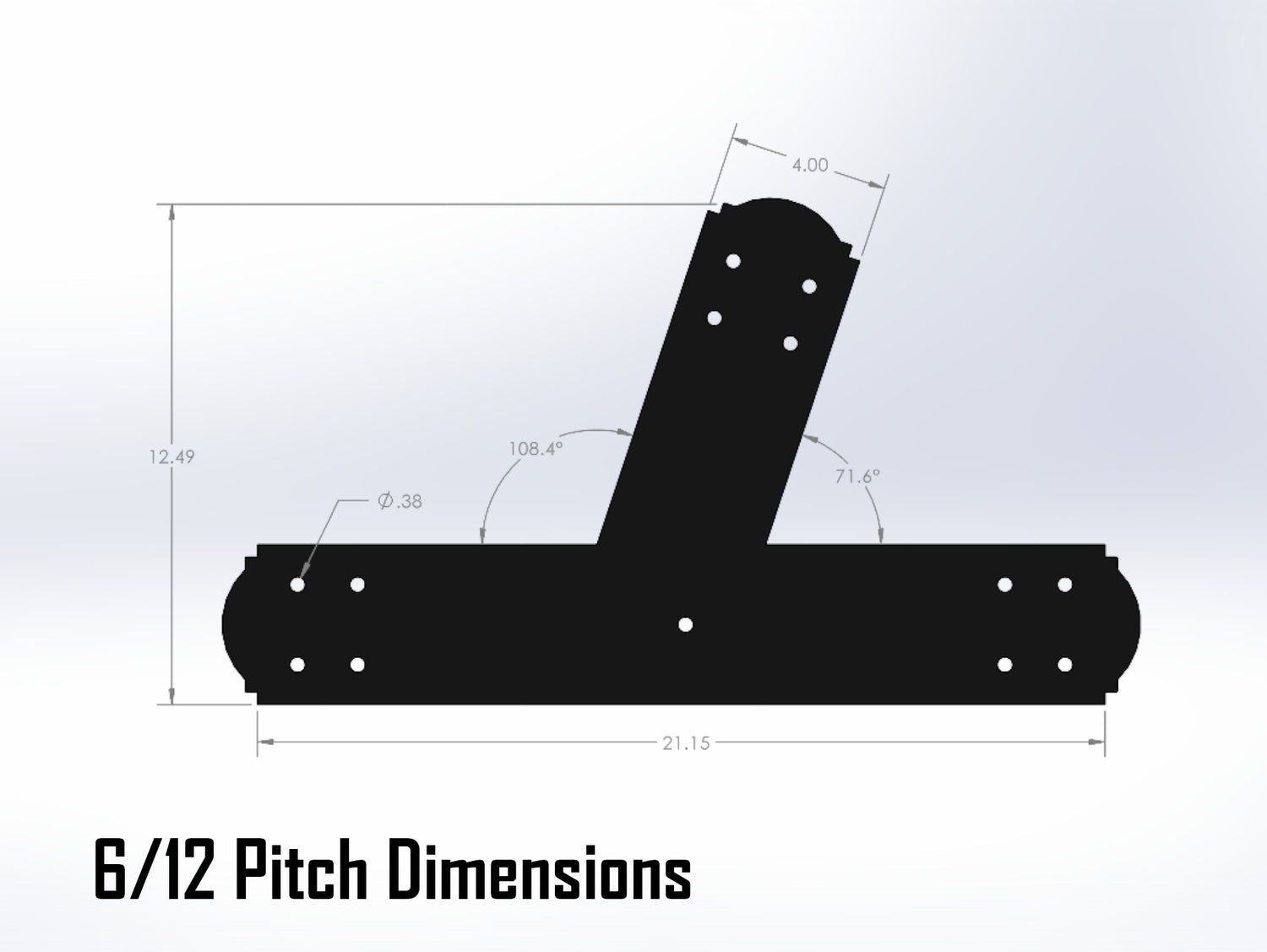 Web Truss Bracket Set - Crowned Style - For 6 Inch Lumber - Wood Post Brackets - construction materials - building supposrts - beam supports - post support - timber frame brackets - wood frame buildings - post frame buildings - barndominium brackets - exposed beam brackets