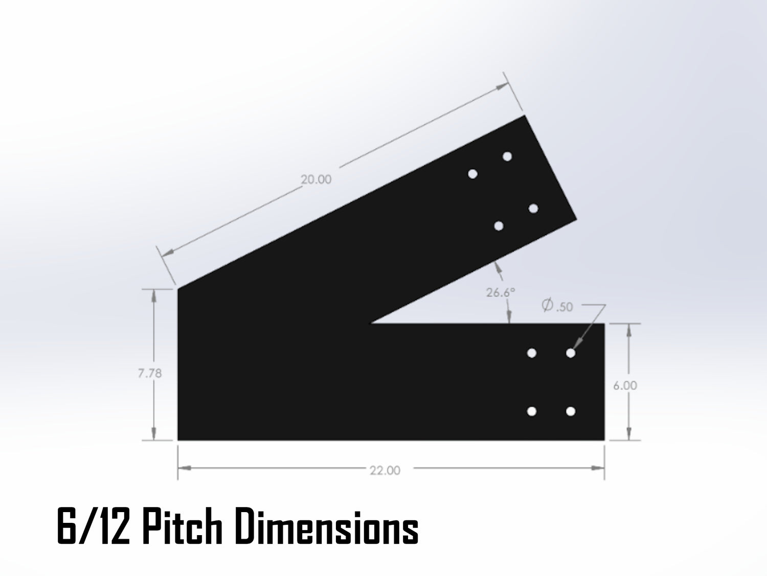 Web Truss Bracket Set - Industrial Style - For 8 Inch Lumber - Wood Post Brackets - construction materials - building supports - beam supports - post supports