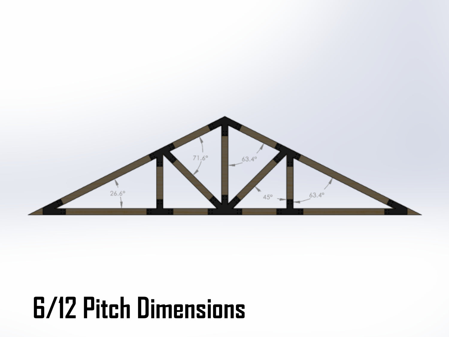 Howe Truss Bracket Set - Industrial Style - For 4 Inch Lumber - Wood Post Brackets - construction materials - building supposrts - beam supports - post support - timber frame brackets - wood frame buildings - post frame buildings - barndominium brackets - exposed beam brackets