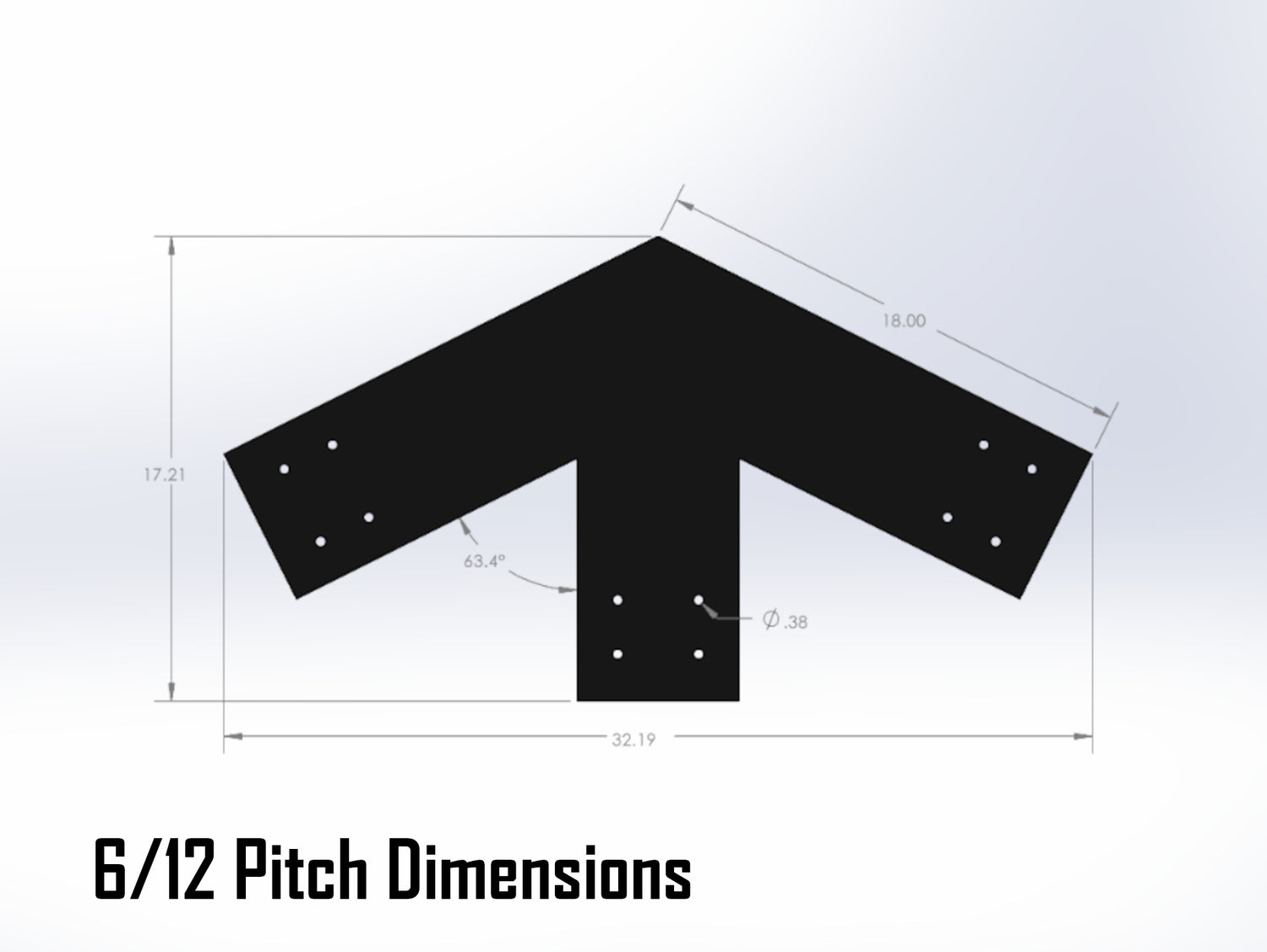 Web Truss Bracket Set - Industrial Style - For 8 Inch Lumber - Wood Post Brackets - construction materials - building supports - beam supports - post supports