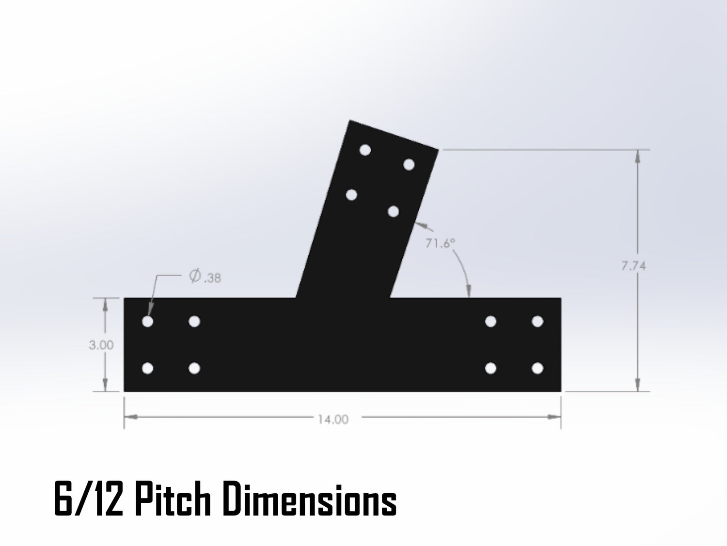 Web Truss Bracket Set - Industrial Style - For 4 Inch Lumber - Wood Post Brackets - construction materials - building supports - beam supports - post supports