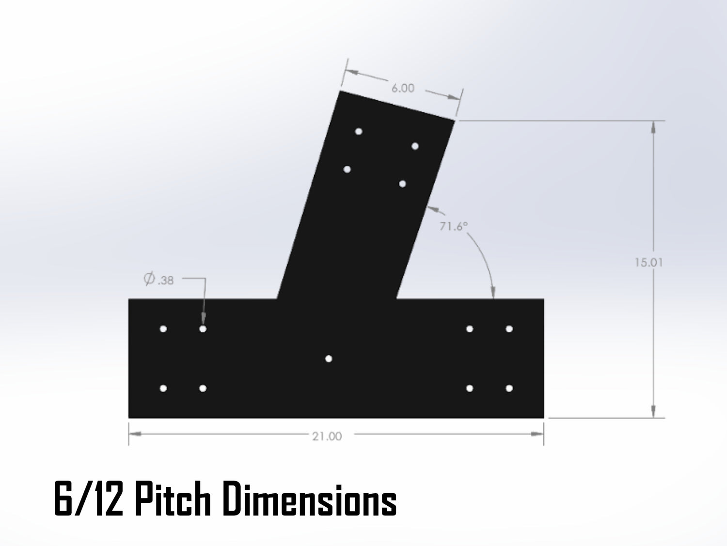 Web Truss Bracket Set - Industrial Style - For 8 Inch Lumber - Wood Post Brackets - construction materials - building supports - beam supports - post supports