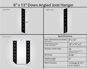 Joist Hangers - Down Angled