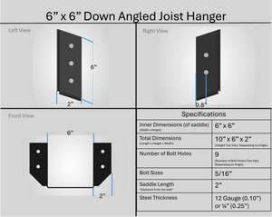 Joist Hangers - Down Angled