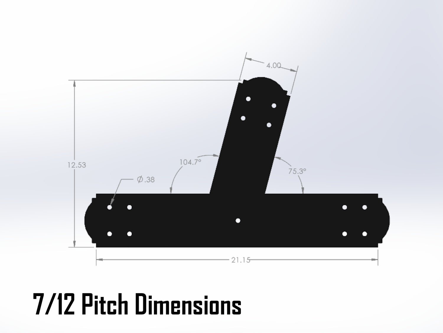 Web Truss Bracket Set - Crowned Style - For 6 Inch Lumber - Wood Post Brackets - construction materials - building supposrts - beam supports - post support - timber frame brackets - wood frame buildings - post frame buildings - barndominium brackets - exposed beam brackets