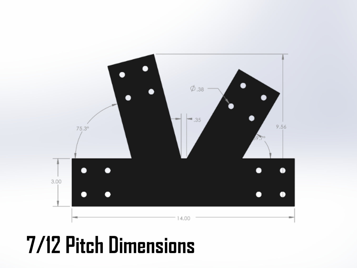 Howe Truss Bracket Set - Industrial Style - For 4 Inch Lumber - Wood Post Brackets - construction materials - building supposrts - beam supports - post support - timber frame brackets - wood frame buildings - post frame buildings - barndominium brackets - exposed beam brackets