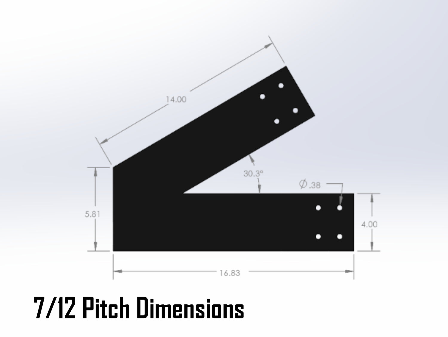 Howe Truss Bracket Set - Industrial Style - For 6 Inch Lumber - Wood Post Brackets - construction materials - building supports - beam supports - post supports