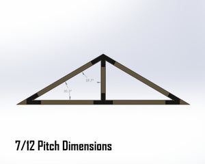 King Truss Bracket Set - Industrial Style - For 6 Inch Lumber - Wood Post Brackets - construction materials - building supports - beam supports - post supports
