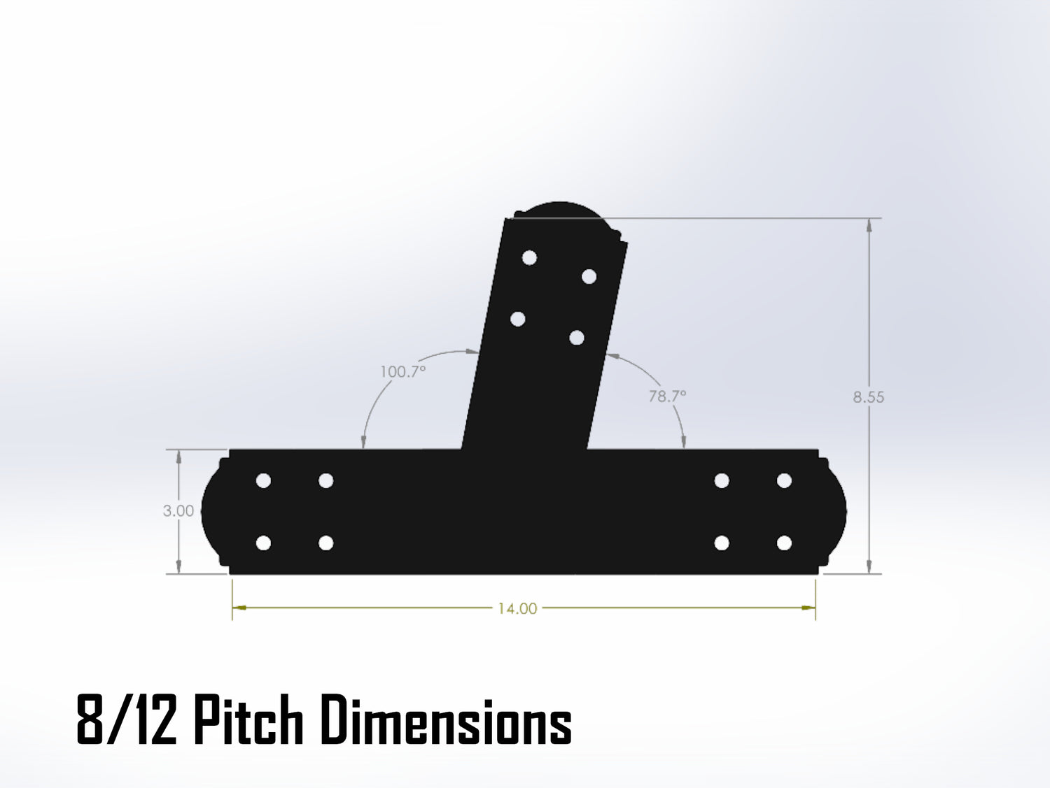 Web Truss Bracket Set - Crowned Style - For 4 Inch Lumber - Wood Post Brackets - construction materials - building supposrts - beam supports - post support - timber frame brackets - wood frame buildings - post frame buildings - barndominium brackets - exposed beam brackets
