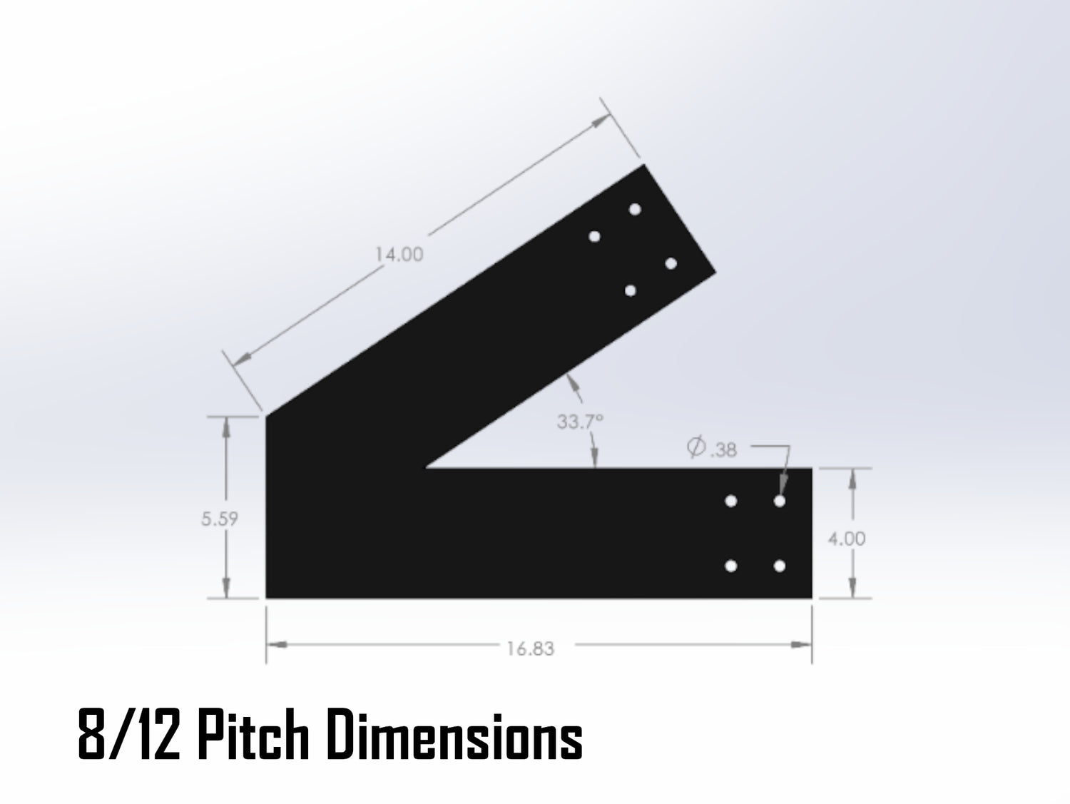 Web Truss Bracket Set - Industrial Style - For 6 Inch Lumber - Wood Post Brackets - construction materials - building supports - beam supports - post supports