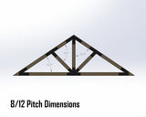 Web Truss Bracket Set - Industrial Style - For 6 Inch Lumber