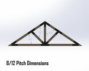 Web Truss Bracket Set - Industrial Style - For 6 Inch Lumber - Wood Post Brackets - construction materials - building supports - beam supports - post supports