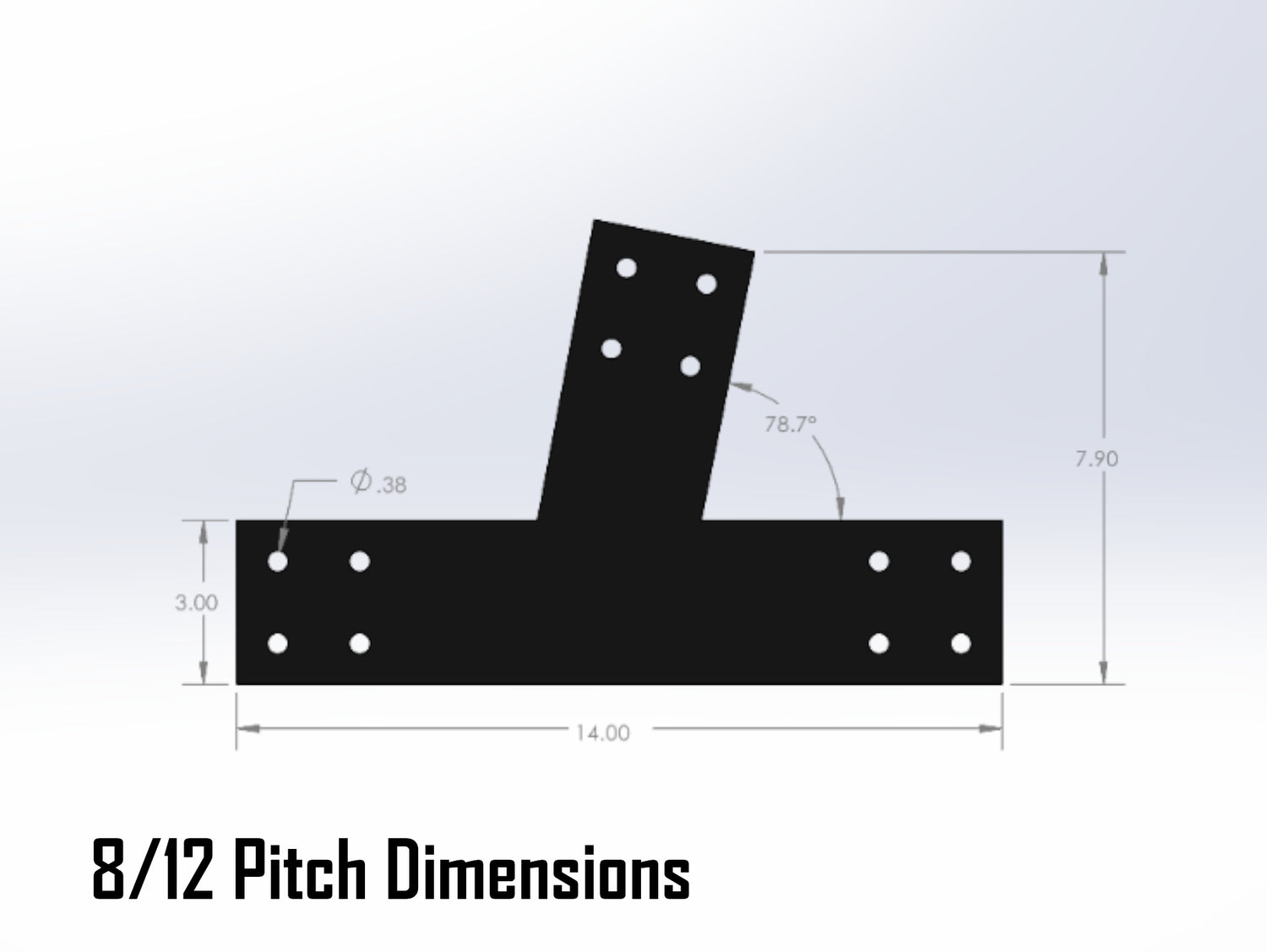 Web Truss Bracket Set - Industrial Style - For 4 Inch Lumber - Wood Post Brackets - construction materials - building supports - beam supports - post supports