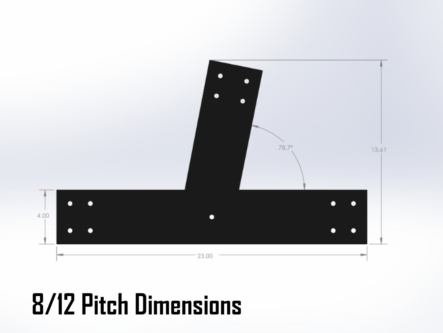 Web Truss Bracket Set - Industrial Style - For 6 Inch Lumber - Wood Post Brackets - construction materials - building supports - beam supports - post supports